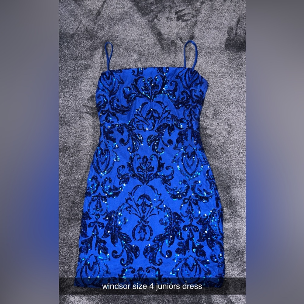 Windsor Blue dress. Size 4.